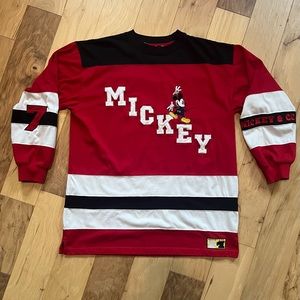VINTAGE MICKEY MOUSE MICKY & CO LONG SLEEVE JERSEY STYLE SHIRT